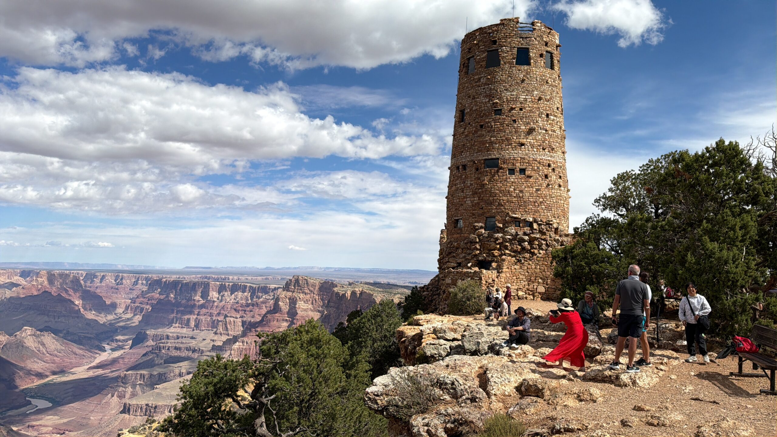 Desert View Watchtower at the Grand Canyon.